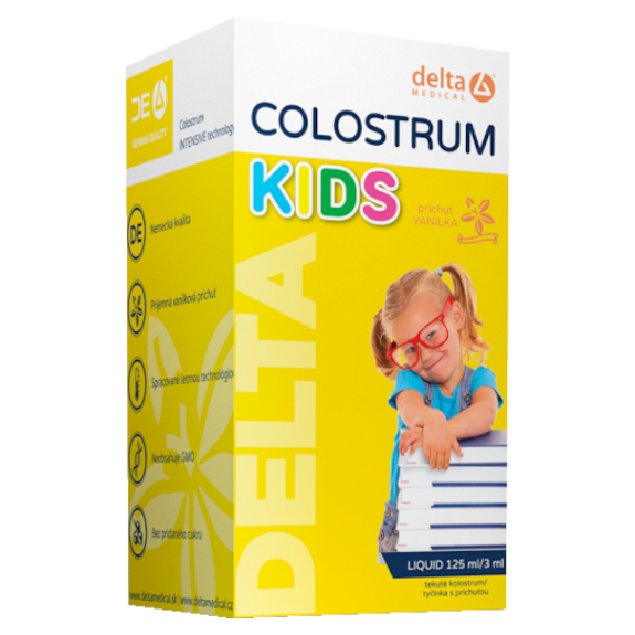 Delta Medical Delta Colostrum® Kids perorálny roztok na podporu imunitného systému príchuť Vanilla 125 ml kúpite na Mojalekaren.sk