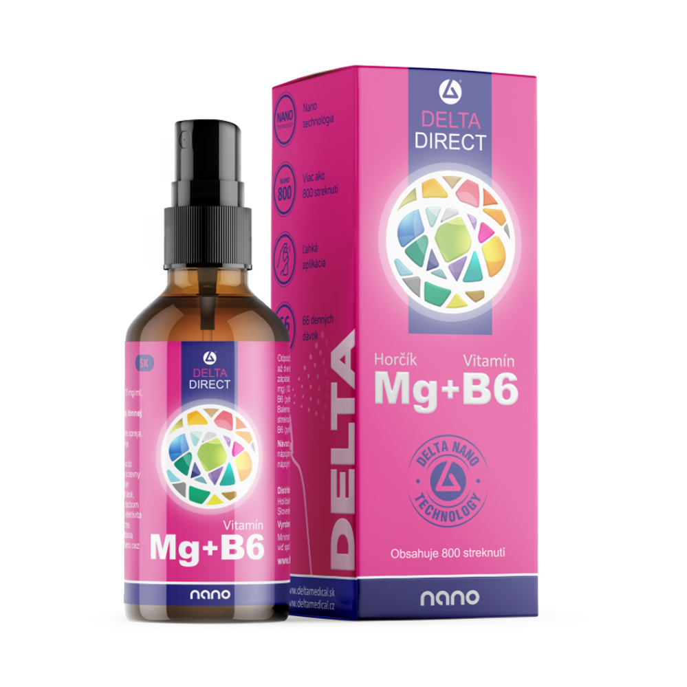 Delta Medical Delta Direct Mg + B6 sprej na účinné doplnenie horčíka 100 ml kúpite na Mojalekaren.sk
