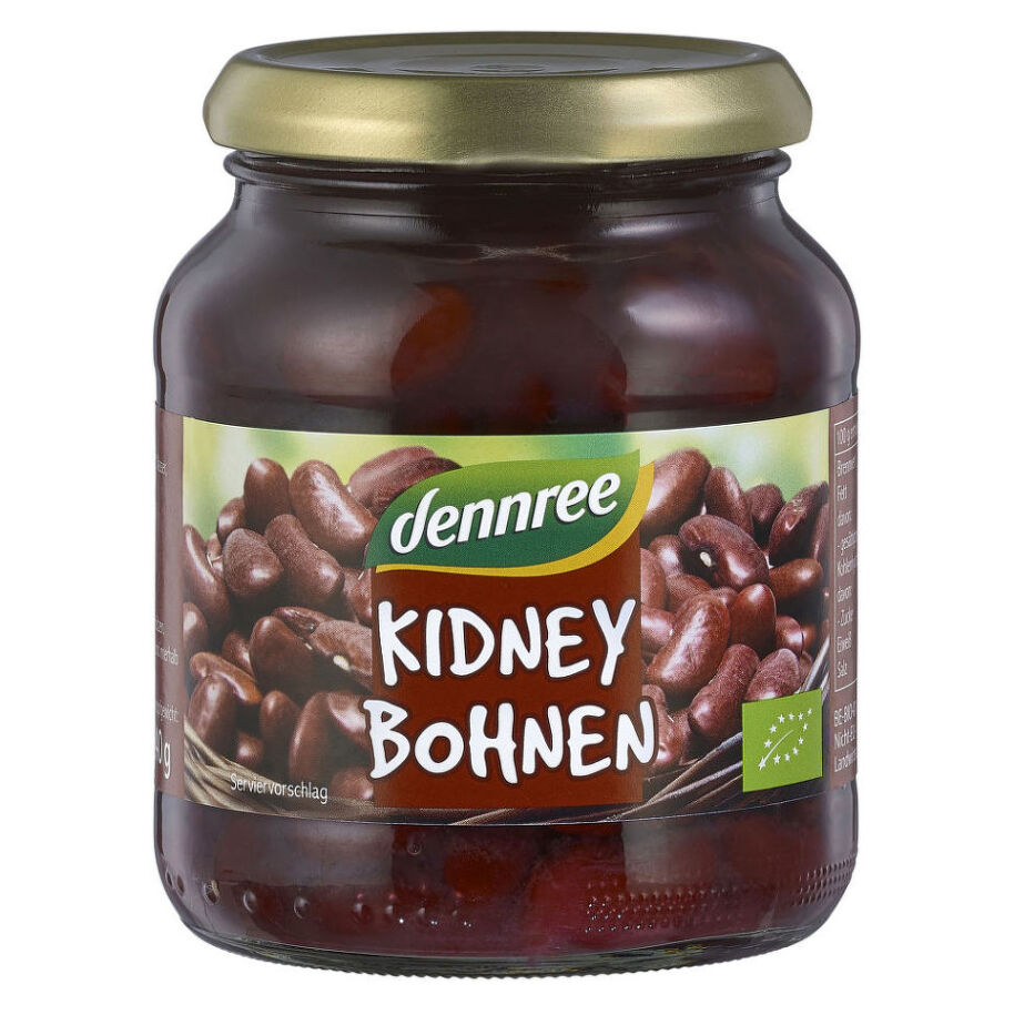 DENNREE Fazuľa červená oblička v slanom náleve BIO 360 g