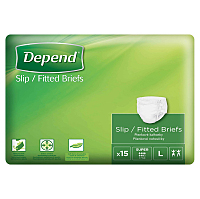 DEPEND® Plienkové nohavičky Slip Super veľkosť L 15 kusov