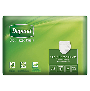 DEPEND® Plienkové nohavičky Slip Super velikost M 15 kusů ()