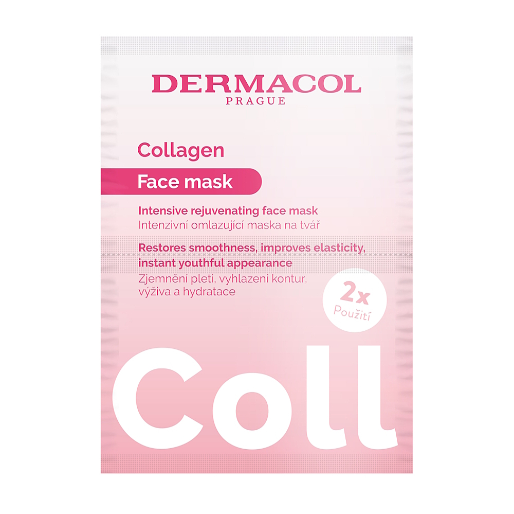 DERMACOL Collagen intenzívna omladzujúca pleťová maska 2 x 8 ml kúpite na Mojalekaren.sk