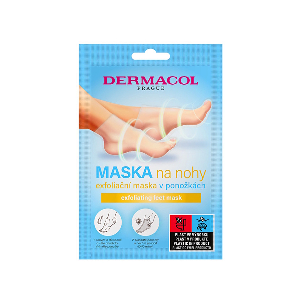 DERMACOL Exfoliačná maska na nohy v ponožkách 1 kus