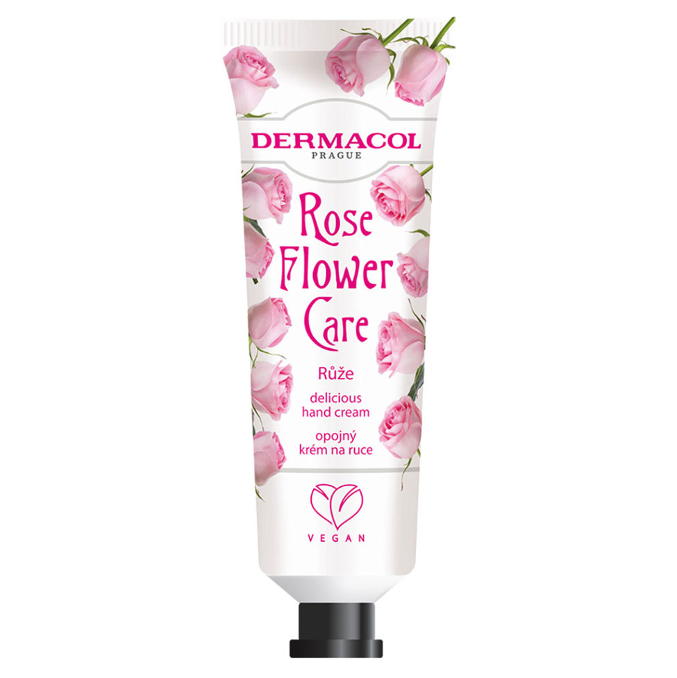 DERMACOL Flower care Opojný krém na ruky Ruže 30 ml