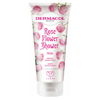 DERMACOL Flower Opojný sprchový krém Ruža 200 ml