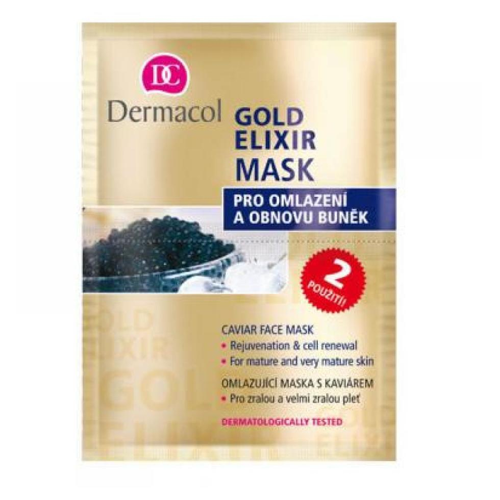 E-shop Dermacol Gold Elixir Mask 16ml (Omlazující maska s kaviárem, všechny typy pleti)