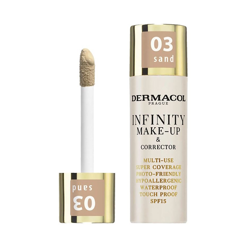 DERMACOL Infinity make-up a korektor 03 sand 20 g