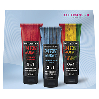 DERMACOL Men Agent mix sprchových gélov Darčekové balenie (Kozmetické balíčky)