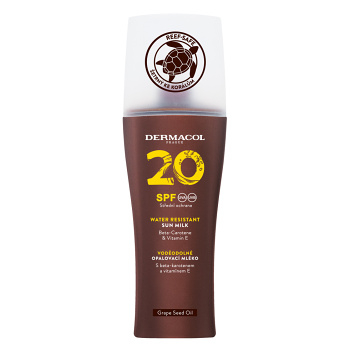 DERMACOL Sun Mlieko na opaľovanie SPF 20 200 ml (Opaľovacie mlieka) - Vodeodolné
