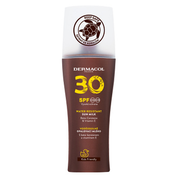 DERMACOL Sun Mlieko na opaľovanie SPF 30 200 ml (Opaľovacie mlieka) - Vodeodolné