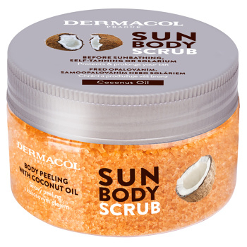 DERMACOL SUN Telový peeling 200 g (Prípravky po opaľovaní)