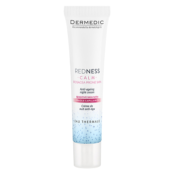 DERMEDIC Redness Nočný krém proti vráskam 40 ml (Dermokozmetika pleťové krémy) - Dermokozmetika