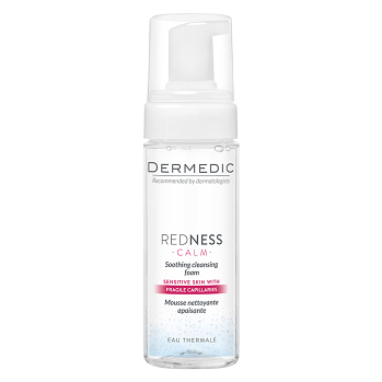 DERMEDIC Redness upokojujúca čistiaca pena 170 ml (Dermokozmetika čistenie pleti) - Ošetrujúci, Čistiace, Dermokozmetika