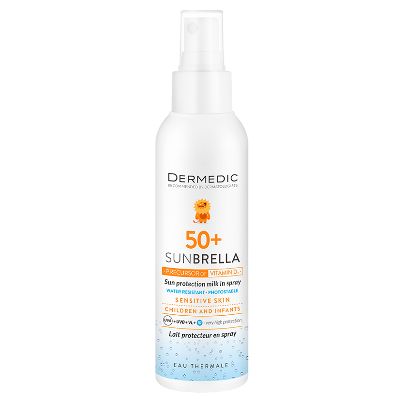 E-shop DERMEDIC Sunbrella Baby opaľovacie mlieko v spreji SPF50+ 150 ml