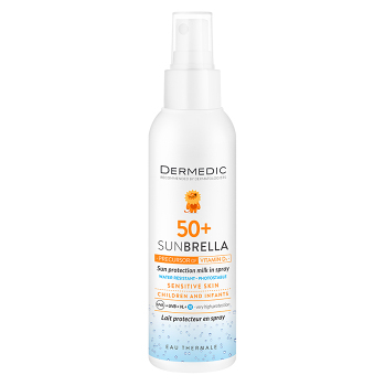 DERMEDIC Sunbrella Baby opaľovacie mlieko v spreji SPF50+ 150 ml (Dermokozmetika opaľovacie krémy)