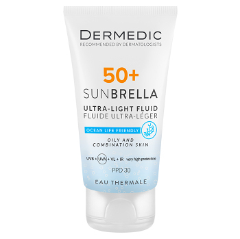 DERMEDIC Sunbrella Emulzia mastná a zmiešaná pleť SPF50+ 40 ml (Dermokozmetika opaľovacie mlieka a gely) - Hypoalergénny