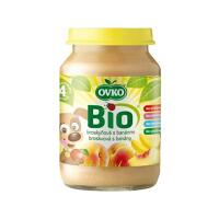 Detská výživa broskyňová s banánmi OVKO 190g - BIO