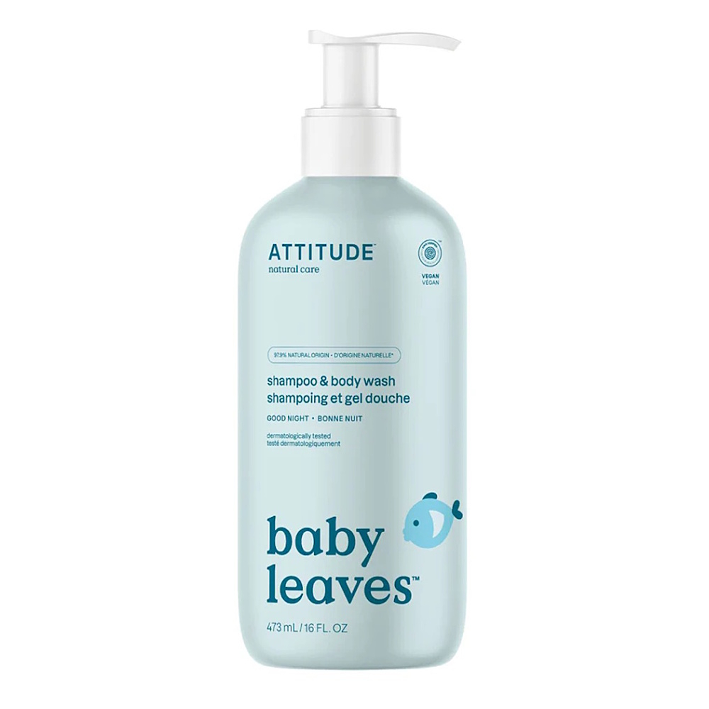 ATTITUDE Baby leaves good night detský šampón a telové mydlo 473 ml