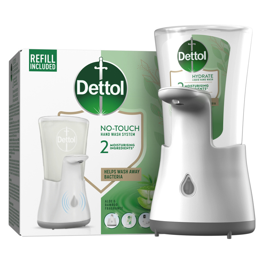 E-shop DETTOL Bezdotykový dávkovač mydla Aloe Vera a vitamín E 250 ml