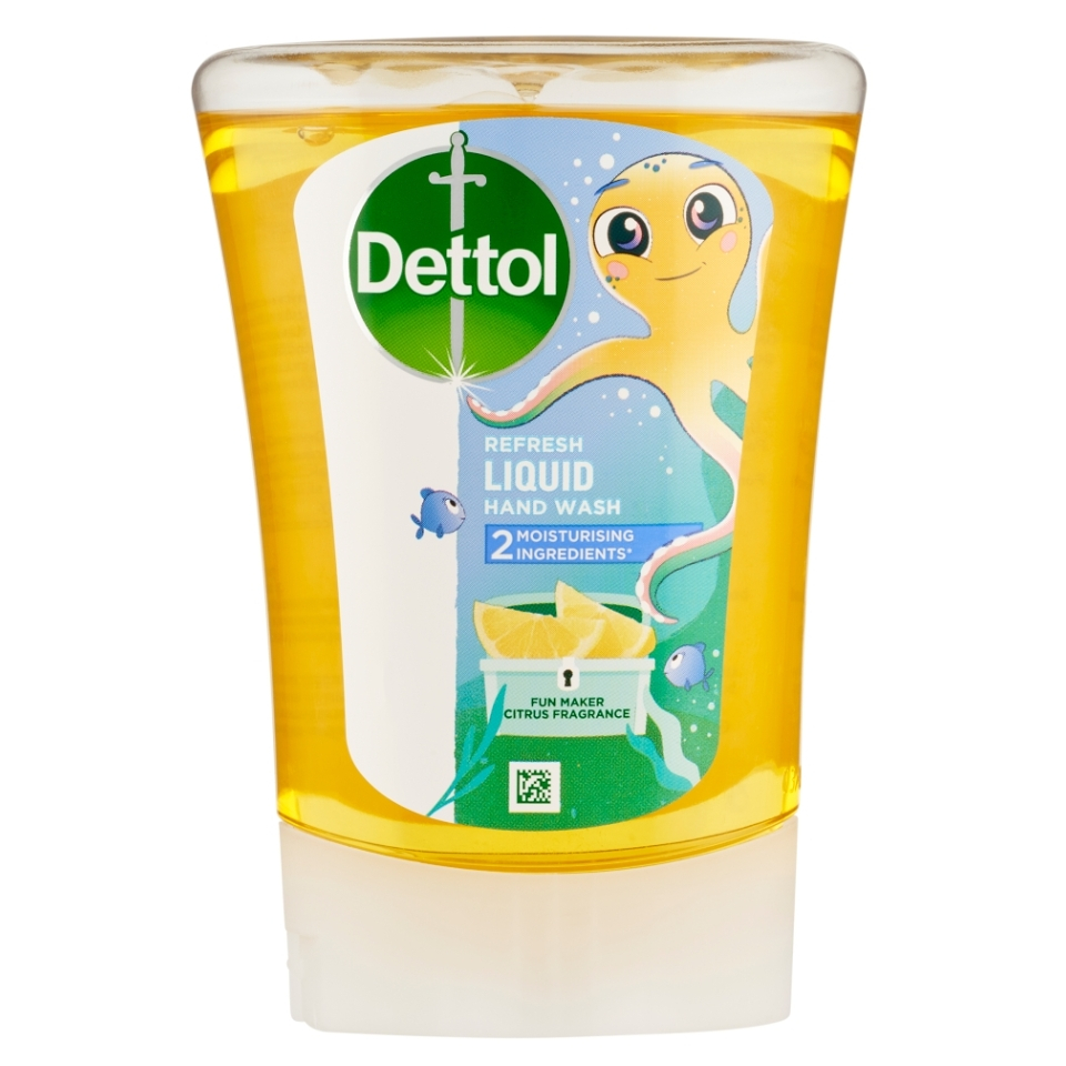 DETTOL Kids Zabávač Citrus tekuté mydlo náplň do bezdotykového dávkovača 250 ml kúpite na Mojalekaren.sk