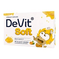 DEVIT Soft žuvacie tobolky s pomarančovou príchuťou 30 kusov