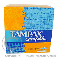 TAMPON TAMPAX COMPAK SUPER PLUS 1X8