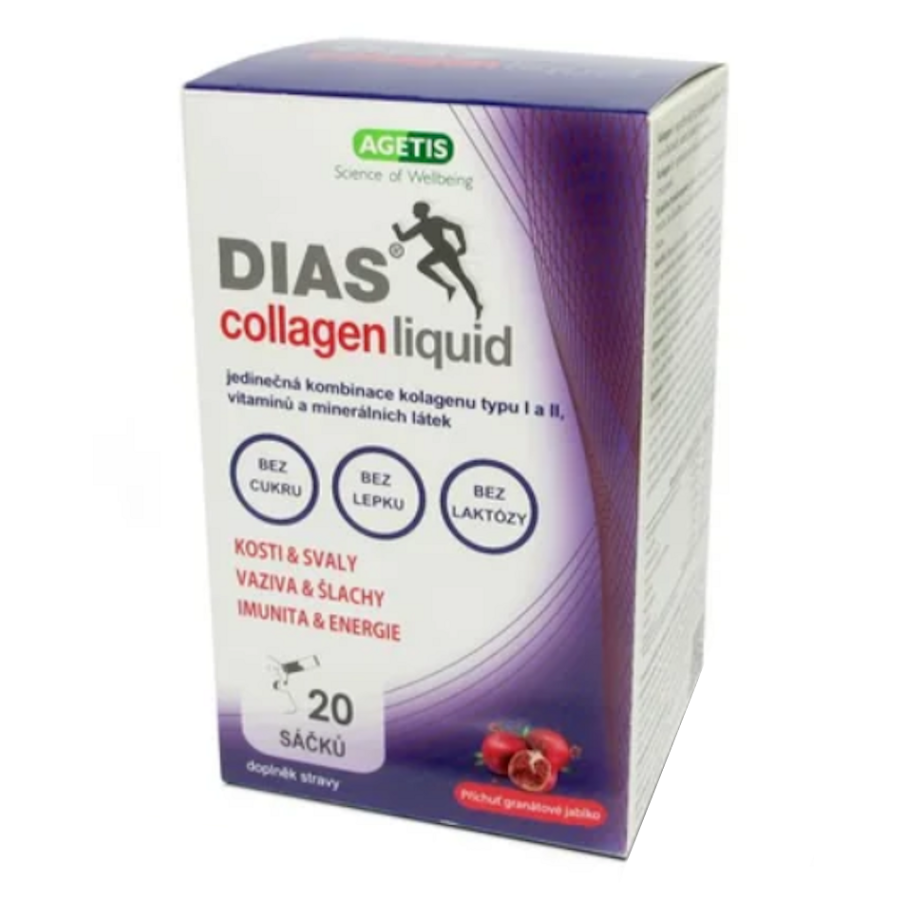 DIAS Collagen liquid granátové jablko 20 sáčkov