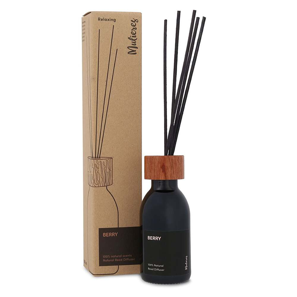 E-shop MULIERES Prírodná aróma difuzér s tyčinkami Lesné ovocie 100 ml