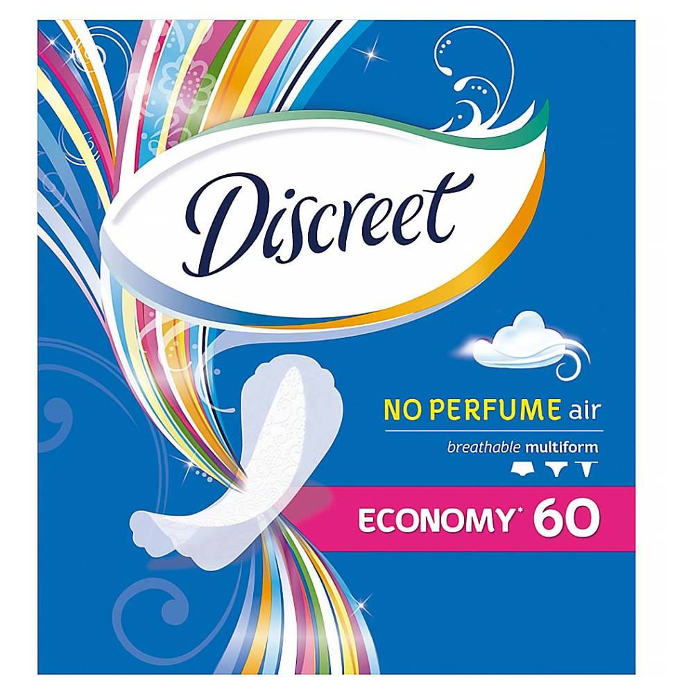 DISCREET Multiform Air Priedušné Intímky 60 ks