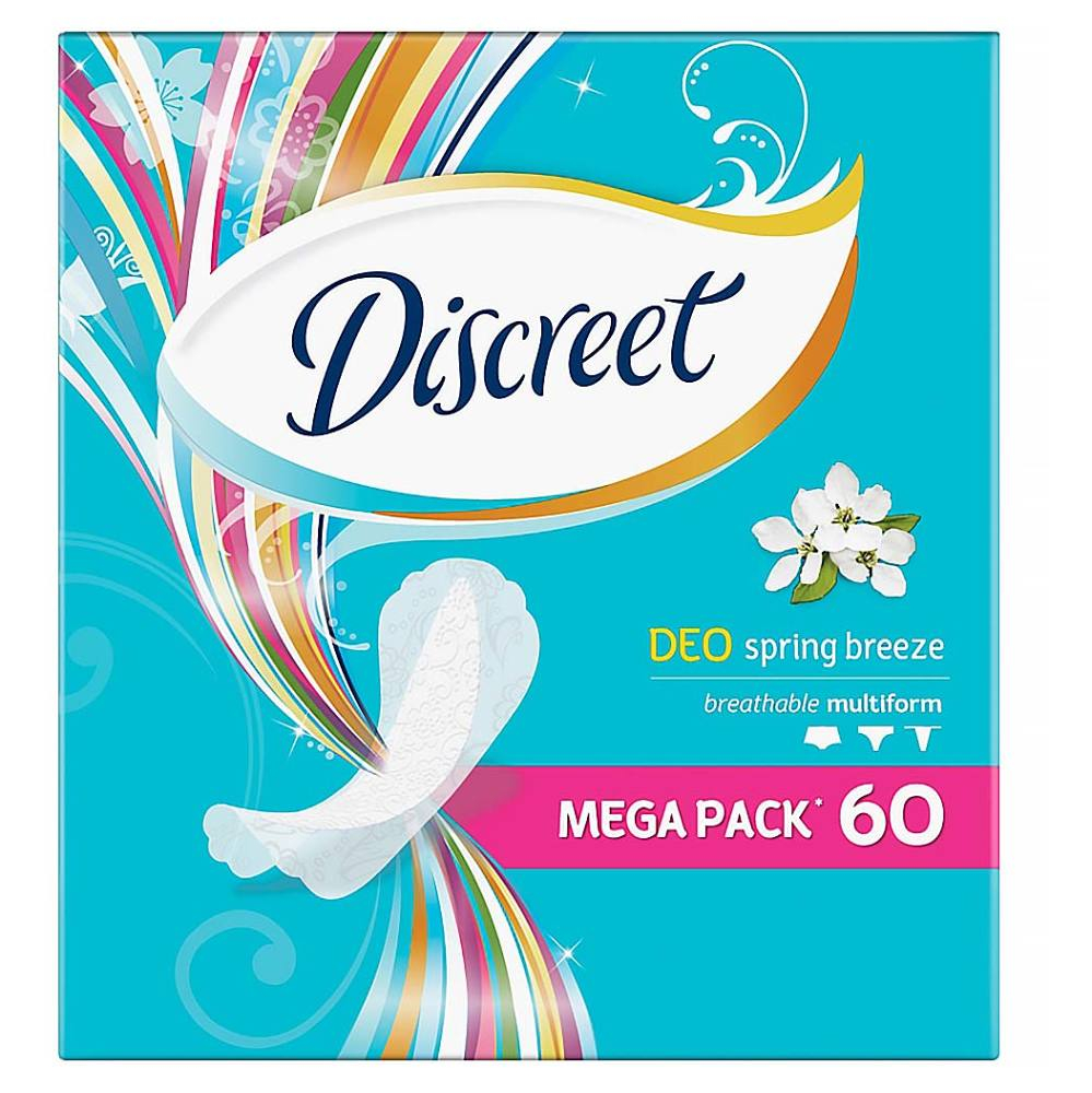 DISCREET Multiform Spring Breeze Priedušné intímky 60 ks