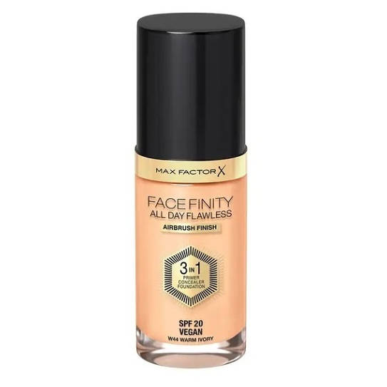 MAX FACTOR Dlhotrvajúci make-up Facefinity 3 v 1, 44 Warm Ivory 30 ml