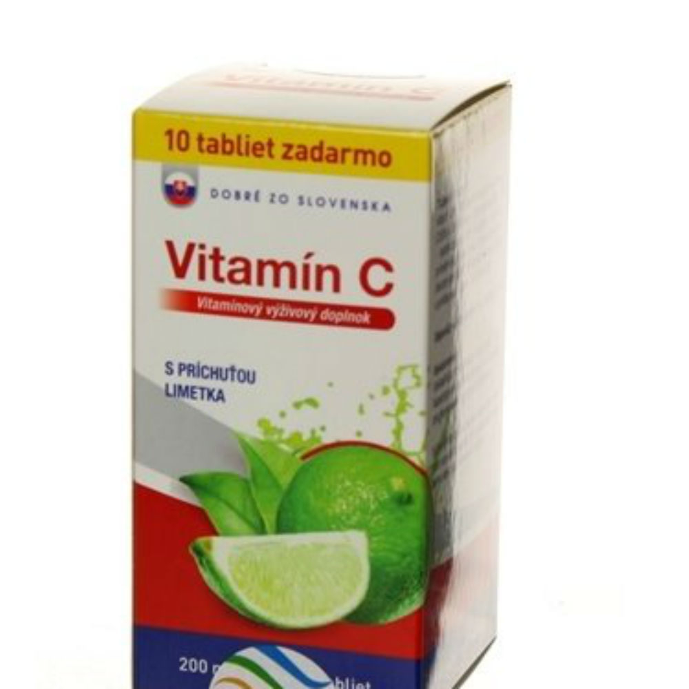 Obrázok DOBRÉ ZO SLOVENSKA Vitamín C 200 mg limetka 60 + 10 tabliet