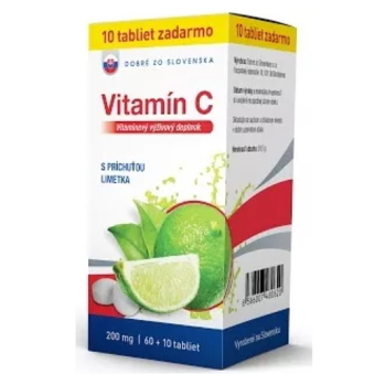 DOBRÉ ZO SLOVENSKA Vitamín C 200 mg limetka 60 + 10 tabliet