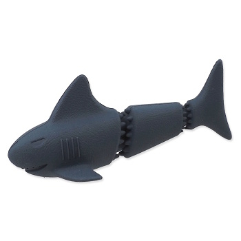 DOG FANTASY Sea Natural Toy žralok guma modrá 18,5 cm (Hračky pre psov)
