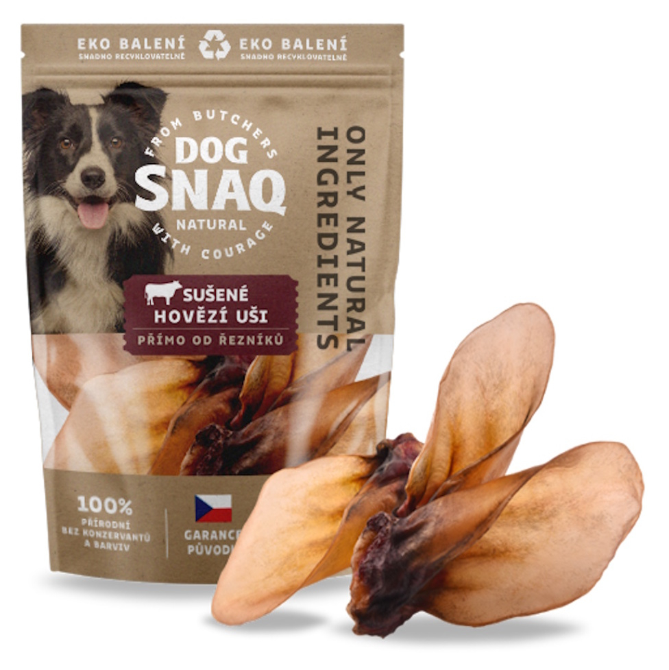 E-shop DOG SNAQ Hovädzie ucho sušené 3 ks