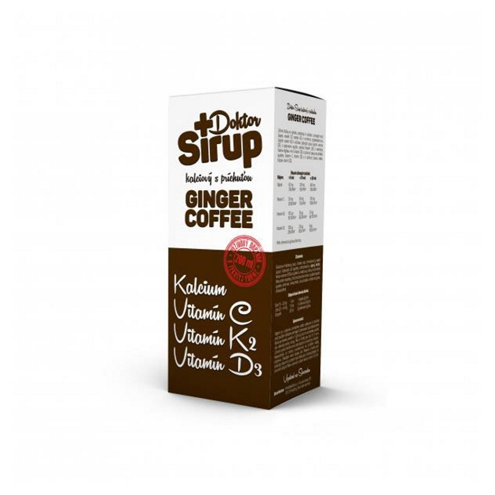 DOKTOR SIRUP kalciový s príchuťou GINGER COFFEE 200 ml kúpite na Mojalekaren.sk