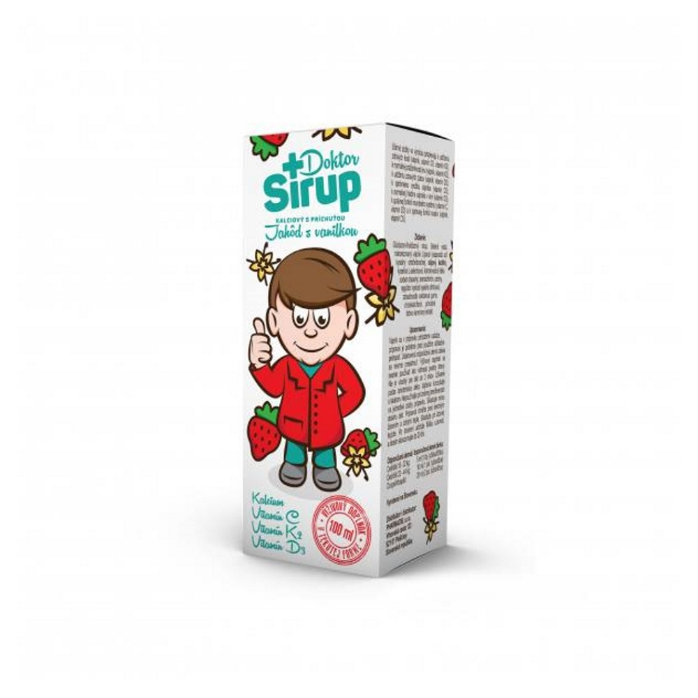 DOKTOR SIRUP kalciový s príchuťou Jahôd s vanilkou 100 ml kúpite na Mojalekaren.sk
