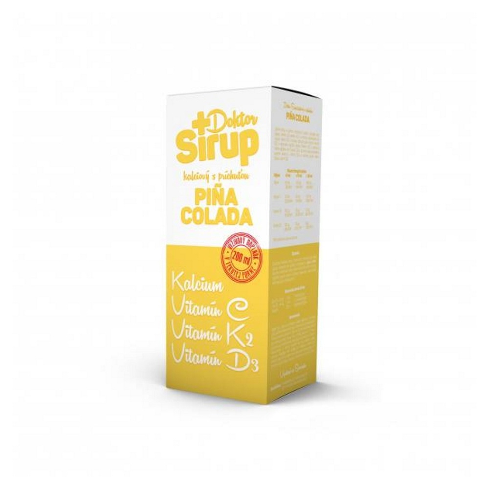 DOKTOR SIRUP kalciový s príchuťou PIÑA COLADA 200 ml kúpite na Mojalekaren.sk