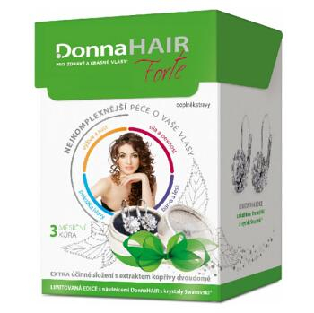 DONNA HAIR Forte 90 toboliek (3 mesiace) + náušnice s krištáľmi Swarovski® zadarmo