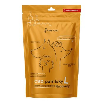 CURE POINT CBD Recovery L Maškrty pre psov 100 g (Funkčné maškrty pre psov)