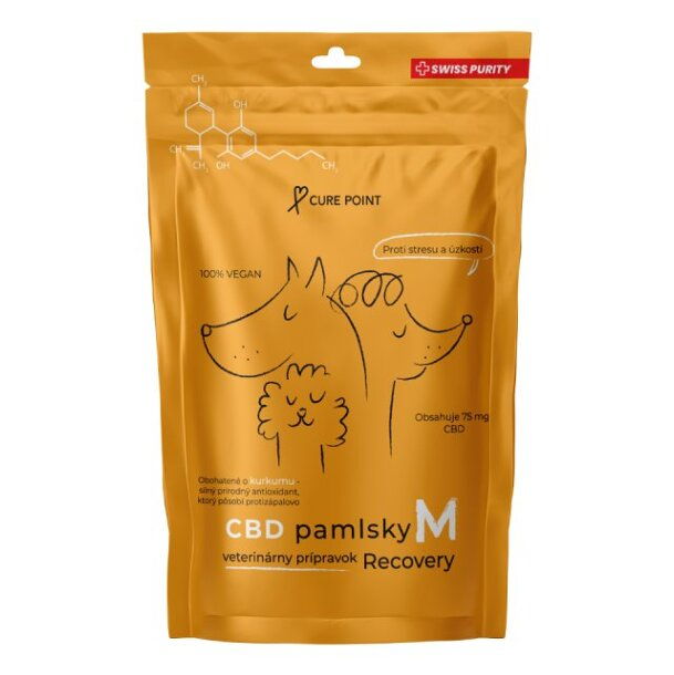 E-shop CURE POINT CBD Recovery M Maškrty pre psov 100 g