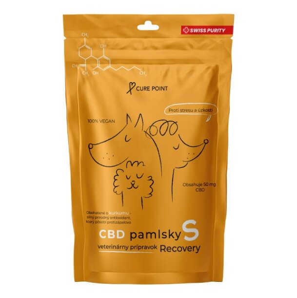E-shop CURE POINT CBD Recovery S Maškrty pre psov 100 g