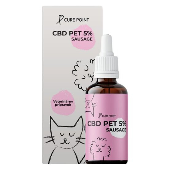 E-shop CURE POINT CBD Pet 5% Olej pre psov a mačky Sausage 10 ml