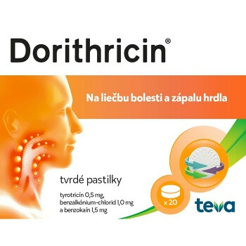 DORITHRICIN Mentol 20 tvrdých pastiliek