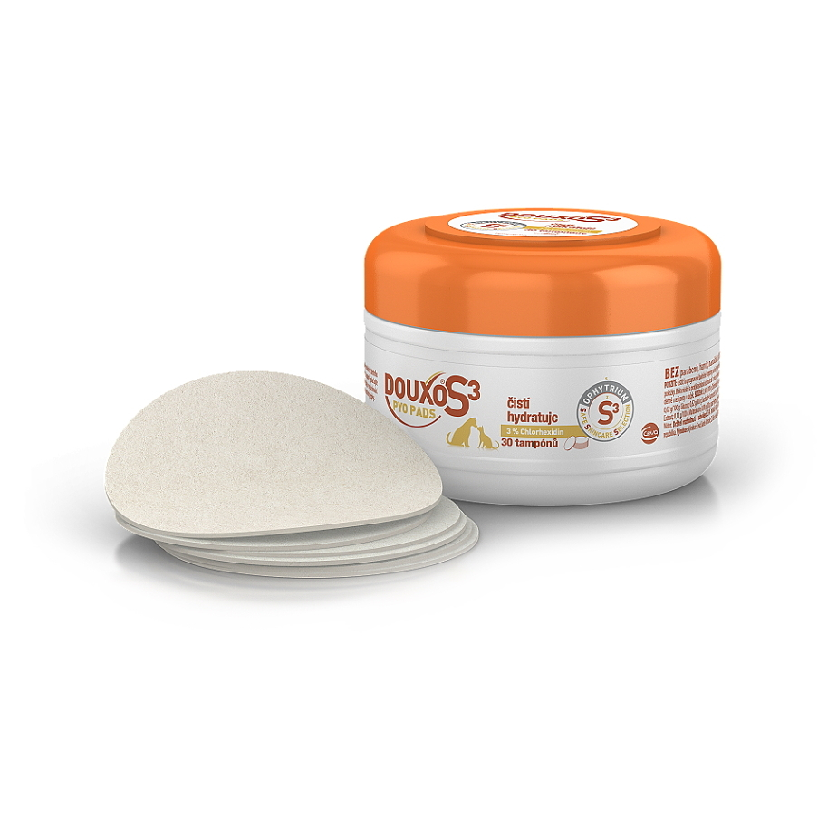DOUXO S3 Pyo čistiace tampóny pre psov a mačky 30 ks kúpite na Mojalekaren.sk