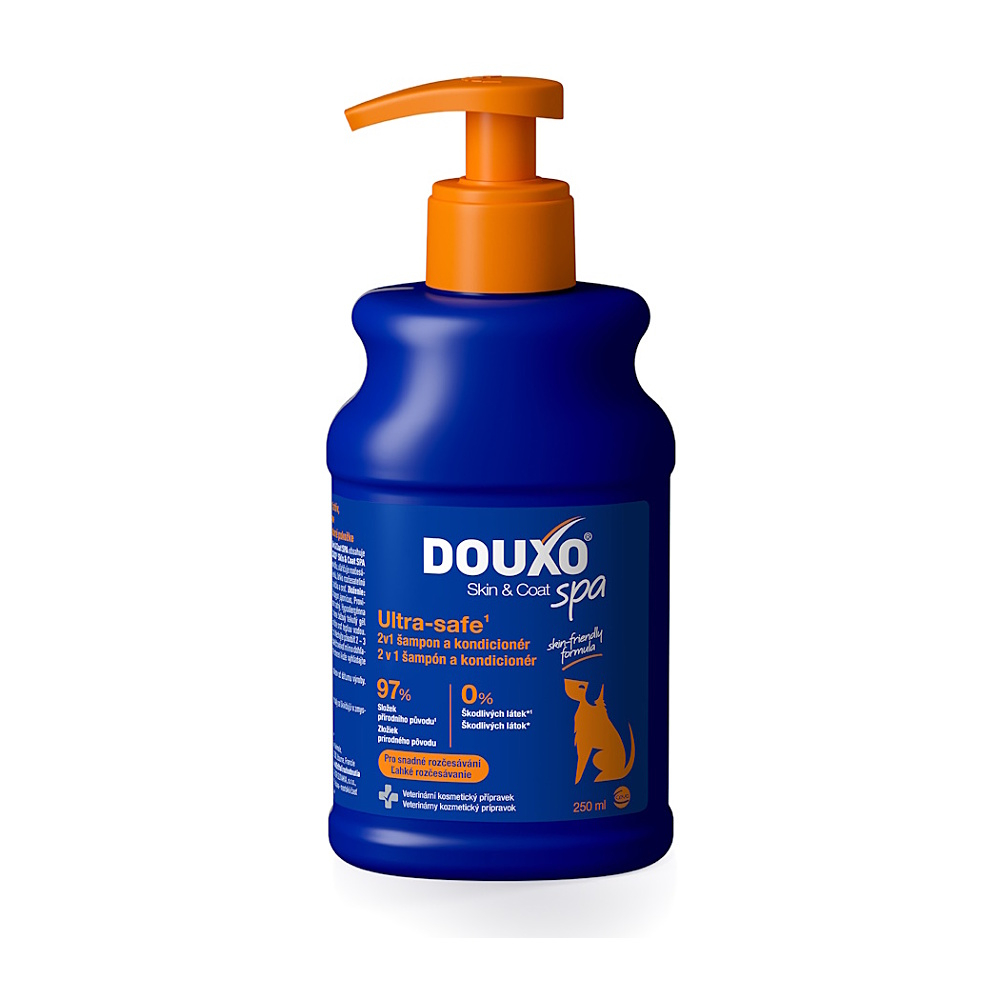 DOUXO Skin & Coat spa 2v1 šampón a kondicionér pre psov 250 ml