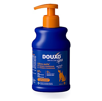DOUXO Skin & Coat spa 2v1 šampón a kondicionér pre psov 250 ml (Šampóny pre psov) - Ošetrujúci, Penivé, Hypoalergénny