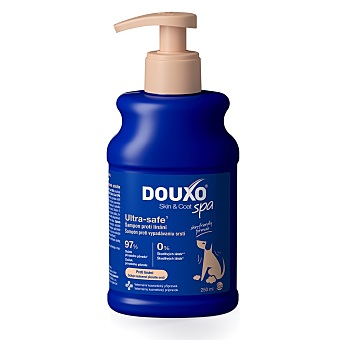 DOUXO Skin & Coat spa šampón proti pĺznutiu pre psov 250 ml (Šampóny pre psov) - Hydratačný, Ošetrujúci, Dezinfekčné, Zvieracie, Penivé, Hypoalergénny