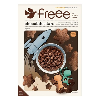 DOVES FARM-FREEE Čokoládové hviezdičky bez lepku 300 g BIO