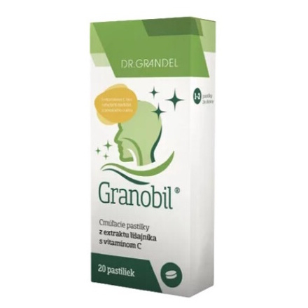 DR. GRANDEL Granobil pastilky s extraktom z lišajníka 20 ks kúpite na Mojalekaren.sk